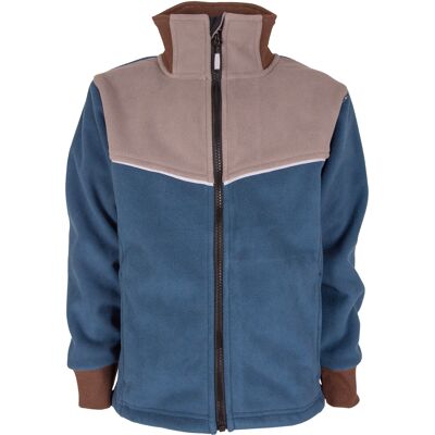 Lindberg Kids' Stormy Jacket Windfleece Grey/Dark Blue 100 Lindberg Kids' Stormy Jacket Windfleece Grey/Dark Blue 100