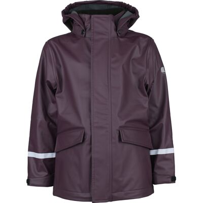 Lindberg Kids' Vestby Rain Jacket Fleece Plum 130 Lindberg Kids' Vestby Rain Jacket Fleece Plum 130