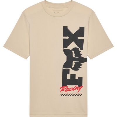 Fox Youth Checker Tee Tan Youth XL Fox Youth Checker Tee Tan Youth XL