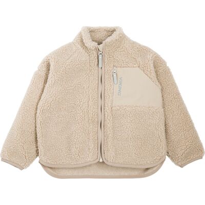 Viking Kids' Playtime Pile Midlayer Jacket Cement/cement 122 Viking Kids' Playtime Pile Midlayer Jacket Cement/cement 122