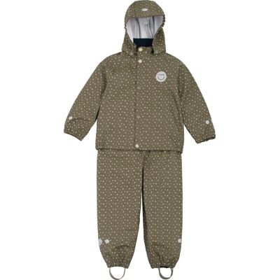 Viking Kids' Jolly Print Rainset Olive 110 Viking Kids' Jolly Print Rainset Olive 110