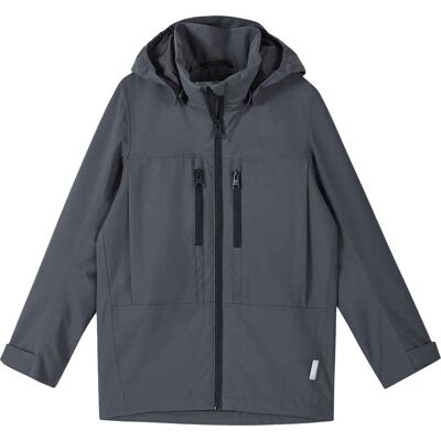 Reima Kids' tec Jacket Saarela Soft Black 134 Reima Kids' tec Jacket Saarela Soft Black 134