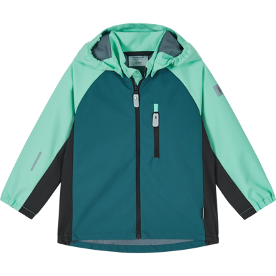 Reima Kids' Softshell Jacket Temppu Dark Teal 98 Reima Kids' Softshell Jacket Temppu Dark Teal 98