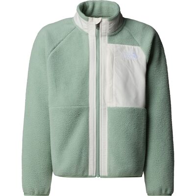 The North Face Girls' Yumiori Full Zip Jacket Slate Moss/White Dune S The North Face Girls' Yumiori Full Zip Jacket Slate Moss/White Dune S