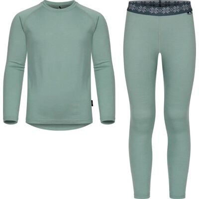 Gridarmor Juniors' Viks Wool Undertøy Set Green Bay 98/104 Gridarmor Juniors' Viks Wool Undertøy Set Green Bay 98/104