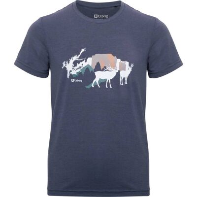 Urberg Juniors' Printed Tree Tee Blue Nights 122/128 Urberg Juniors' Printed Tree Tee Blue Nights 122/128