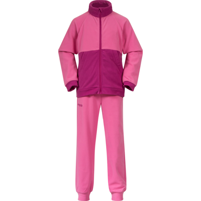 Bergans Kids' Smådøl V5 Longzip Set Ibis Rose/Fandango Purple 80 Bergans Kids' Smådøl V5 Longzip Set Ibis Rose/Fandango Purple 80