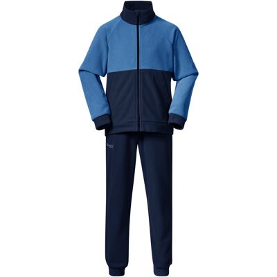 Bergans Kids' Smådøl V5 Longzip Set Navy Blue/Riviera Blue 98 Bergans Kids' Smådøl V5 Longzip Set Navy Blue/Riviera Blue 98