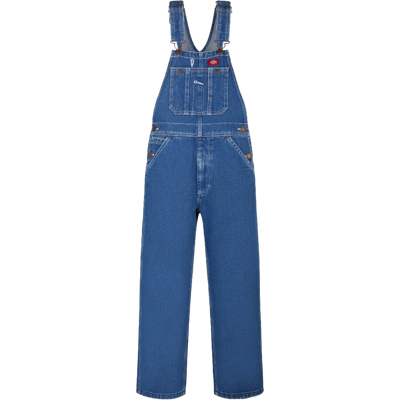 Dickies Kids' Denim Bib Stonewashed Indigo Blue XS REG Dickies Kids' Denim Bib Stonewashed Indigo Blue XS REG