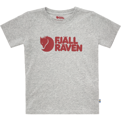 Fjällräven Kids' Logo T-Shirt Grey-Melange 110 Fjällräven Kids' Logo T-Shirt Grey-Melange 110