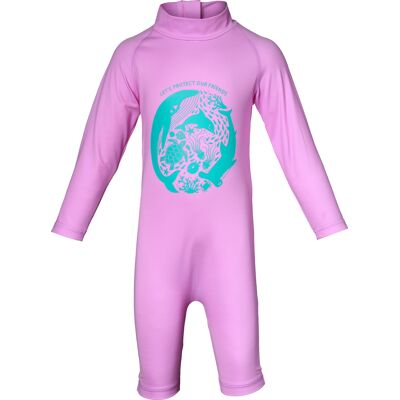 Isbjörn of Sweden Kids' Dolphine Sun Jumpsuit Bubblegum 86/92 Isbjörn of Sweden Kids' Dolphine Sun Jumpsuit Bubblegum 86/92