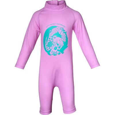 Isbjörn of Sweden Kids' Dolphine Sun Jumpsuit Bubblegum 110/116 Isbjörn of Sweden Kids' Dolphine Sun Jumpsuit Bubblegum 110/116