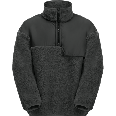 Jack Wolfskin Teens' Halfzip Fleece Granite Black 176 Jack Wolfskin Teens' Halfzip Fleece Granite Black 176