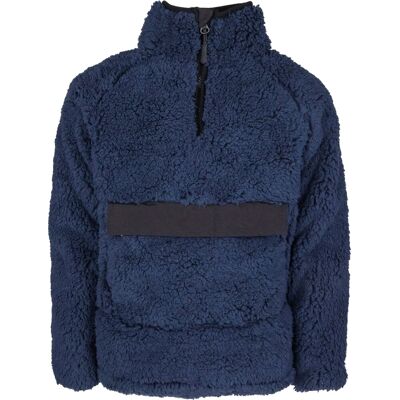 Lindberg Kids' Kläppen Pile Jacket Navy 110 Lindberg Kids' Kläppen Pile Jacket Navy 110