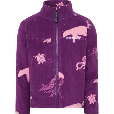 Didriksons Kids' Monte Printed Full Zip 10 Winter Ocean Purple 120 Didriksons Kids' Monte Printed Full Zip 10 Winter Ocean Purple 120