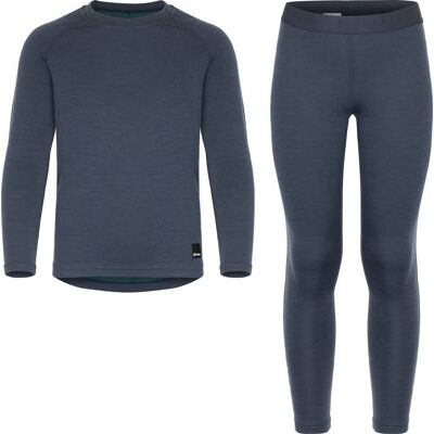 Urberg Juniors' Selje Merino-Bamboo Set Blue Nights/Mediterranea 122/128 Urberg Juniors' Selje Merino-Bamboo Set Blue Nights/Mediterranea 122/128