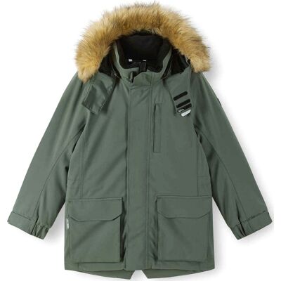 Reima Kids' tec Winter Jacket Ajaton Thyme Green 116 Reima Kids' tec Winter Jacket Ajaton Thyme Green 116