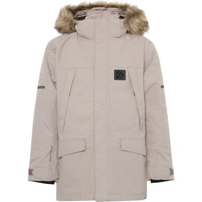 Didriksons Kids' Sylvin Parka Ash Brown 150 Didriksons Kids' Sylvin Parka Ash Brown 150