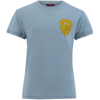 Ulvang Kids' Piny Grapich Tee Smoke Blue/Misted Yellow 122 Ulvang Kids' Piny Grapich Tee Smoke Blue/Misted Yellow 122