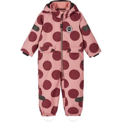 Reima Kids' Waterproof Overall Marte Mid Rose Blush-Aop 98 Reima Kids' Waterproof Overall Marte Mid Rose Blush-Aop 98