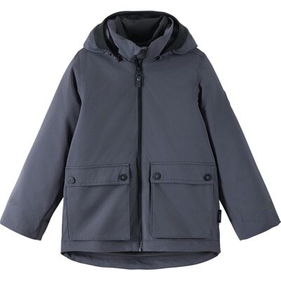 Reima Kids' Syddi tec Jacket Soft Black 134 Reima Kids' Syddi tec Jacket Soft Black 134