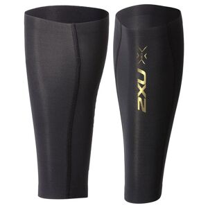 2XU Light Speed Compression Calf Guards Black/Gold S, Black/Gold