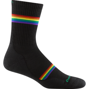 Darn Tough Men's Prism Micro Crew Lightweight Running Sock with Cushion Black M (41-42.5) Darn Tough Men's Prism Micro Crew Lightweight Running Sock with Cushion Black M (41-42.5)