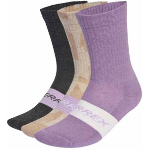 Adidas TERREX Multi 3 Pack Sock wonder taupe/grey six/powder plum 43-45 Adidas TERREX Multi 3 Pack Sock wonder taupe/grey six/powder plum 43-45