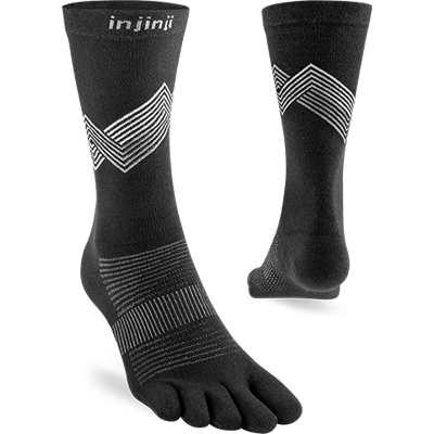 Injinji Run Lightweight Crew Black M (40.5-44) Injinji Run Lightweight Crew Black M (40.5-44)