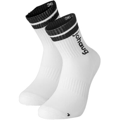 Johaug Retro Sports Socks 2pk White 36/38 Johaug Retro Sports Socks 2pk White 36/38