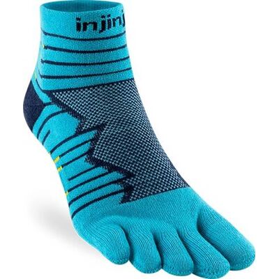 Injinji Men's Ultra Run Mini-Crew Pacific Blue S Injinji Men's Ultra Run Mini-Crew Pacific Blue S