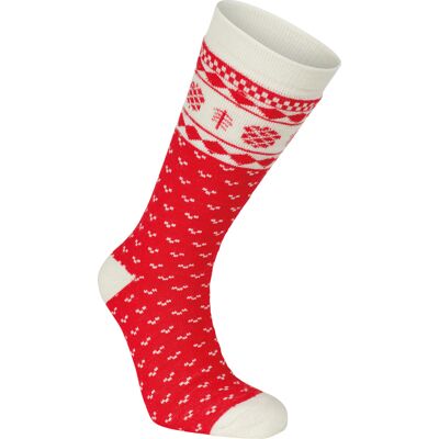 Ivanhoe Unisex Wool Sock Folklore Chilli Red 39-42 Ivanhoe Unisex Wool Sock Folklore Chilli Red 39-42