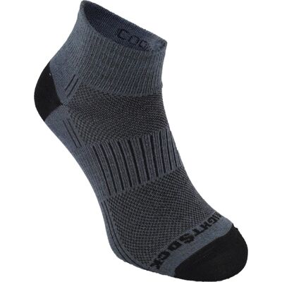Wrightsock Coolmesh II Quater Anti Blister System Grey X-Large Wrightsock Coolmesh II Quater Anti Blister System Grey X-Large