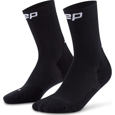 CEP Men's Run Socks Mid Cut 5.0 Black 42-45 CEP Men's Run Socks Mid Cut 5.0 Black 42-45