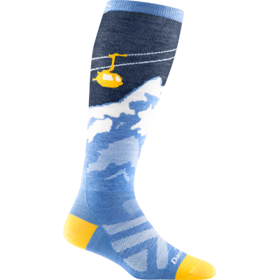 Darn Tough Women's Yeti Over-the-Calf Lightweight Ski & Snowboard Sock No Cushion Midnight M Darn Tough Women's Yeti Over-the-Calf Lightweight Ski & Snowboard Sock No Cushion Midnight M