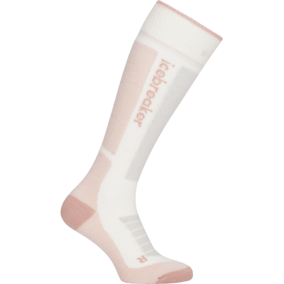 Icebreaker Women's Merino Ski+ Medium Snow/Pink Quartz/Ether 41-43 Icebreaker Women's Merino Ski+ Medium Snow/Pink Quartz/Ether 41-43