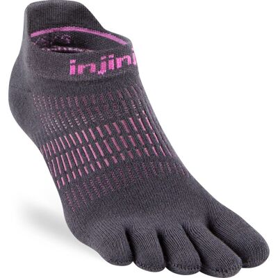 Injinji Women's Run Lightweight No-Show Charcoal 40.5-44.5 Injinji Women's Run Lightweight No-Show Charcoal 40.5-44.5
