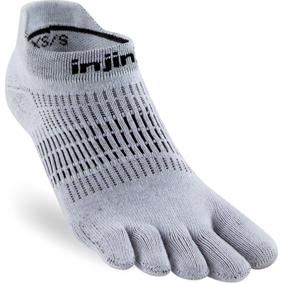 Injinji Women's Run Lightweight No-Show Grey 40.5-44.5 Injinji Women's Run Lightweight No-Show Grey 40.5-44.5