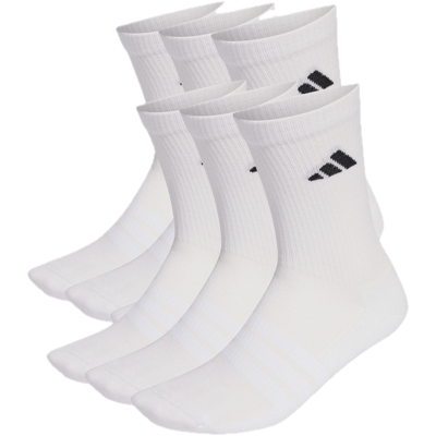 Adidas Cushioned Crew Socks 6 Pair Pack White/white/black 34-36 Adidas Cushioned Crew Socks 6 Pair Pack White/white/black 34-36