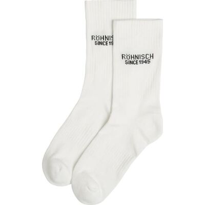 Röhnisch Women's 2-Pack Logo Socks White 36-38 Röhnisch Women's 2-Pack Logo Socks White 36-38