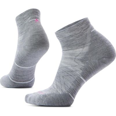 Smartwool Women's Run Targeted Cushion Ankle Socks Light Grey/White 42-45 Smartwool Women's Run Targeted Cushion Ankle Socks Light Grey/White 42-45