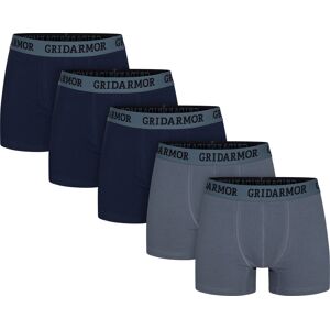 Gridarmor Men's Steine 5p Cotton Boxers 2.0 Multi Color XL, Multi Color