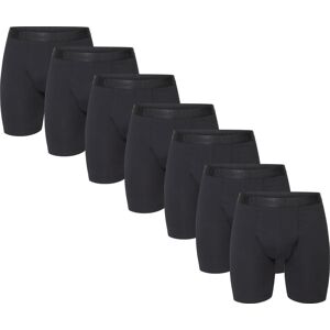 Urberg Men's Bamboo Boxers Long Leg 7-Pack Black Beauty L Urberg Men's Bamboo Boxers Long Leg 7-Pack Black Beauty L