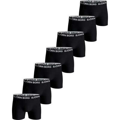 Björn Borg Men's Cotton Stretch Boxer 7p Multipack 1 L Björn Borg Men's Cotton Stretch Boxer 7p Multipack 1 L