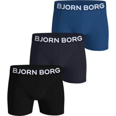 Björn Borg Men's Organic Cotton Stretch Boxer 3-pack Multipack 3 S Björn Borg Men's Organic Cotton Stretch Boxer 3-pack Multipack 3 S