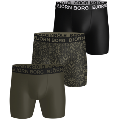 Björn Borg Men's Sports Microfiber Boxer 3-pack Multipack 2 L Björn Borg Men's Sports Microfiber Boxer 3-pack Multipack 2 L