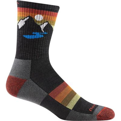 Darn Tough Sunset Ridge Micro Crew Lightweight With Cushion Charcoal Charcoal XL Darn Tough Sunset Ridge Micro Crew Lightweight With Cushion Charcoal Charcoal XL