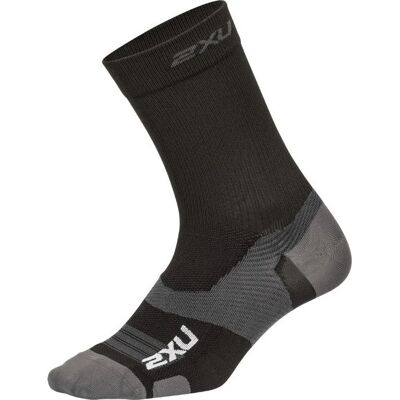 2XU Vectr Light Cushion Crew Sock Black/Titanium M 2XU Vectr Light Cushion Crew Sock Black/Titanium M