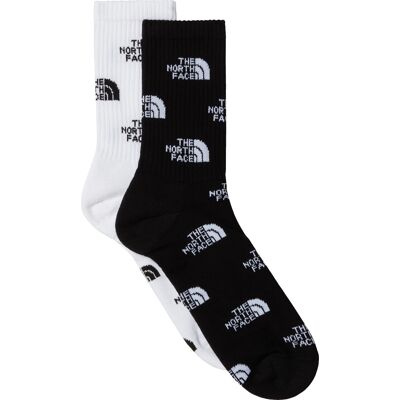 The North Face Everyday Crew Logo Socks - 2p TNF Black/TNF White L (44-46) The North Face Everyday Crew Logo Socks - 2p TNF Black/TNF White L (44-46)