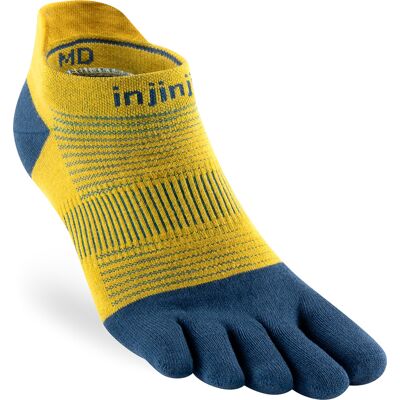 Injinji Men's Run Lightweight No-Show Royal Yellow XL Injinji Men's Run Lightweight No-Show Royal Yellow XL